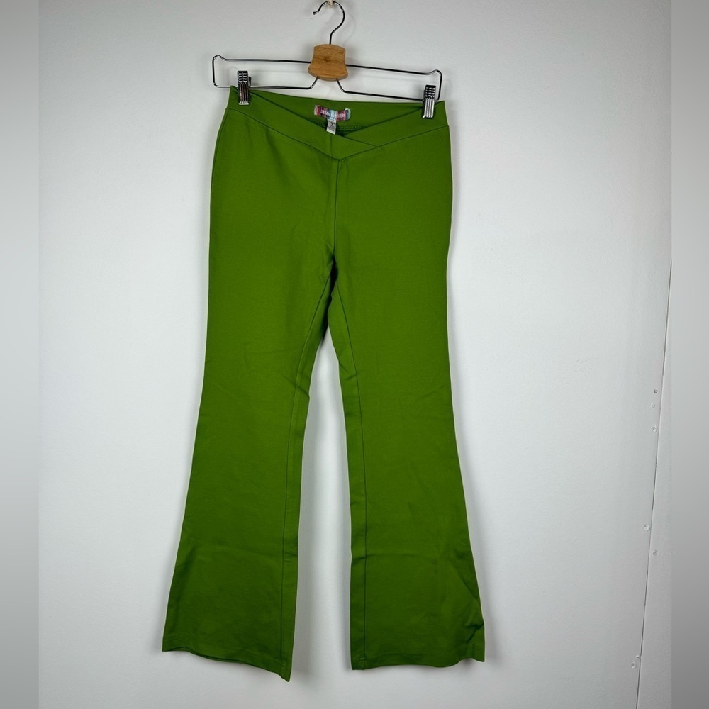 Urban Outfitters Green Pull On V- Front Flare Pants, Size 4
